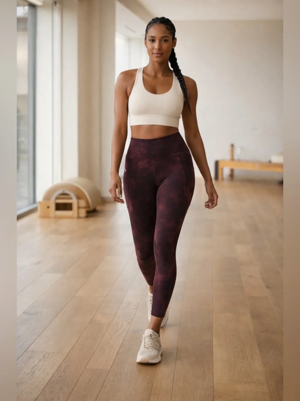 Lululemon Align HR Leggings 25” 4 Diamond Dye Cassis Black Pockets NWOT